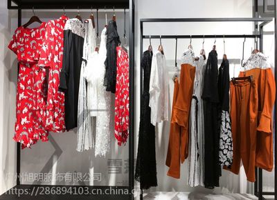 深圳品牌女装埖坢19新款黑色蕾丝镂空连衣裙广州白马服装批发市场